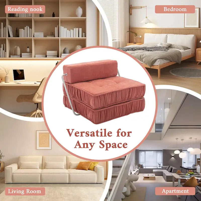 Canapé-lit convertible, fauteuil-lit moderne en chenille