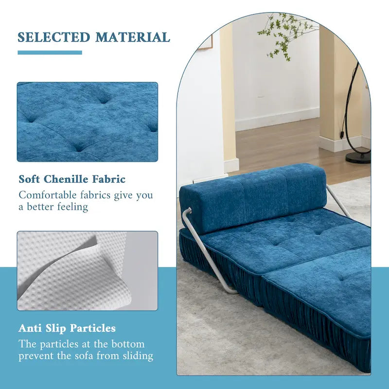 Canapé-lit convertible, fauteuil-lit moderne en chenille