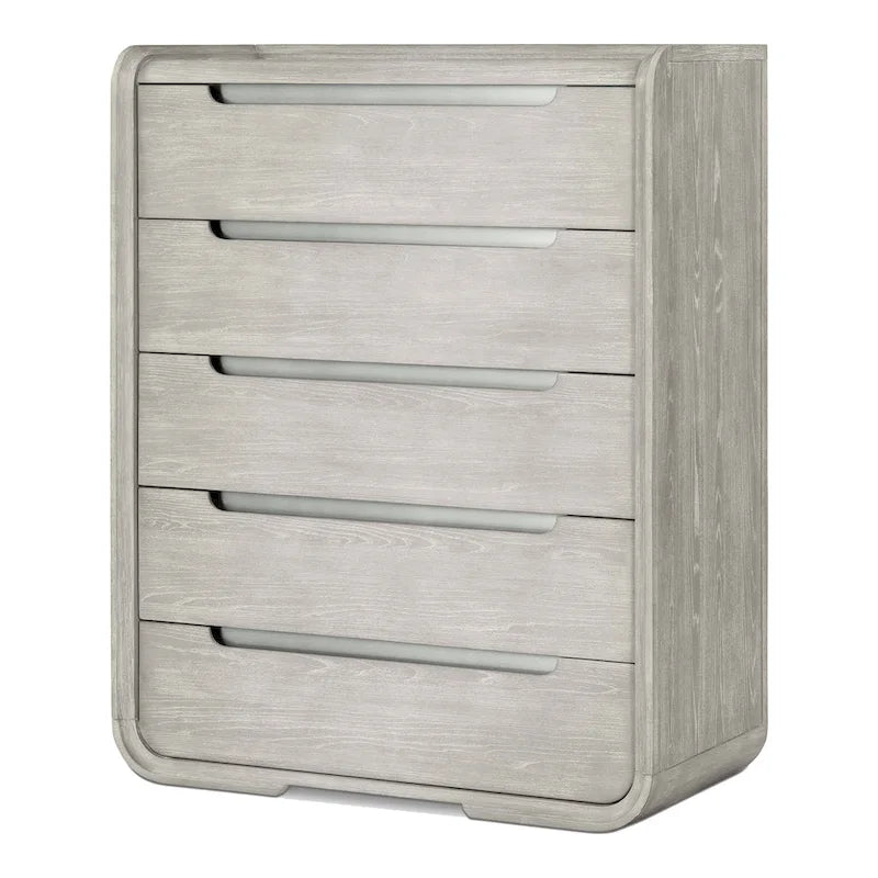 Furniture of America Addeso Commode moderne à 5 tiroirs en bois massif