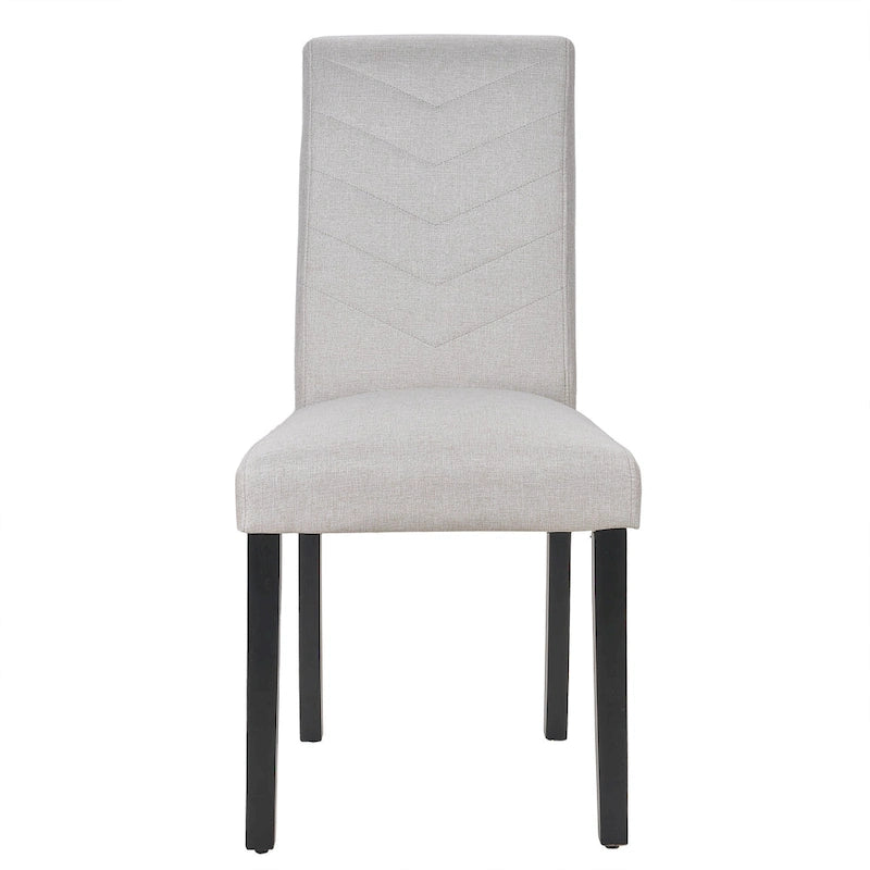 VECELO Lot de 6 chaises de salle à manger rembourrées Parson classiques, chaises de salle à manger modernes 37 Parson