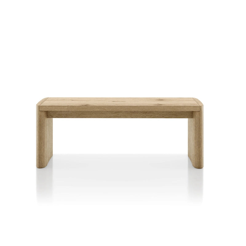 Banc de salle à manger Furniture of America Elira Chêne moderne 51 po