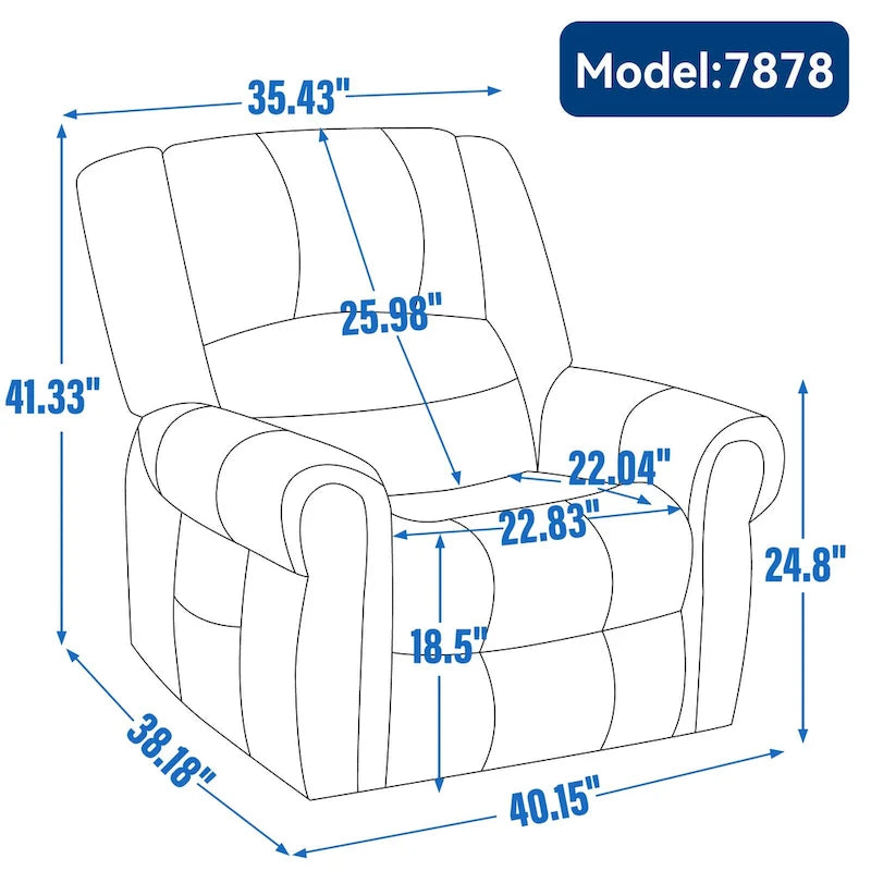 Fauteuil inclinable releveur en cuir véritable marron avec double moteur