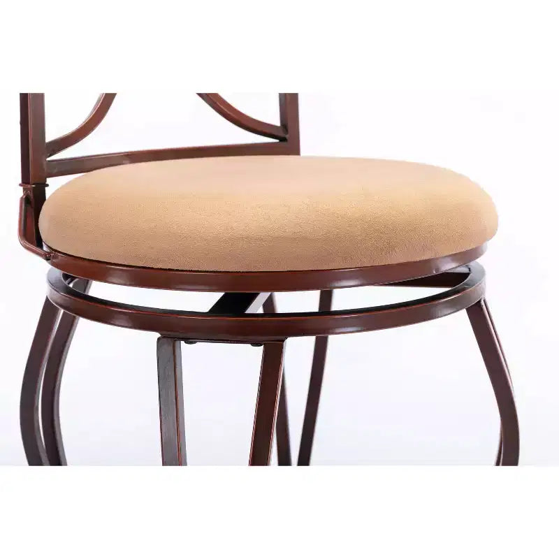 Tabouret de bar Boraam Beau, hauteur comptoir, pivotant, finition bronze