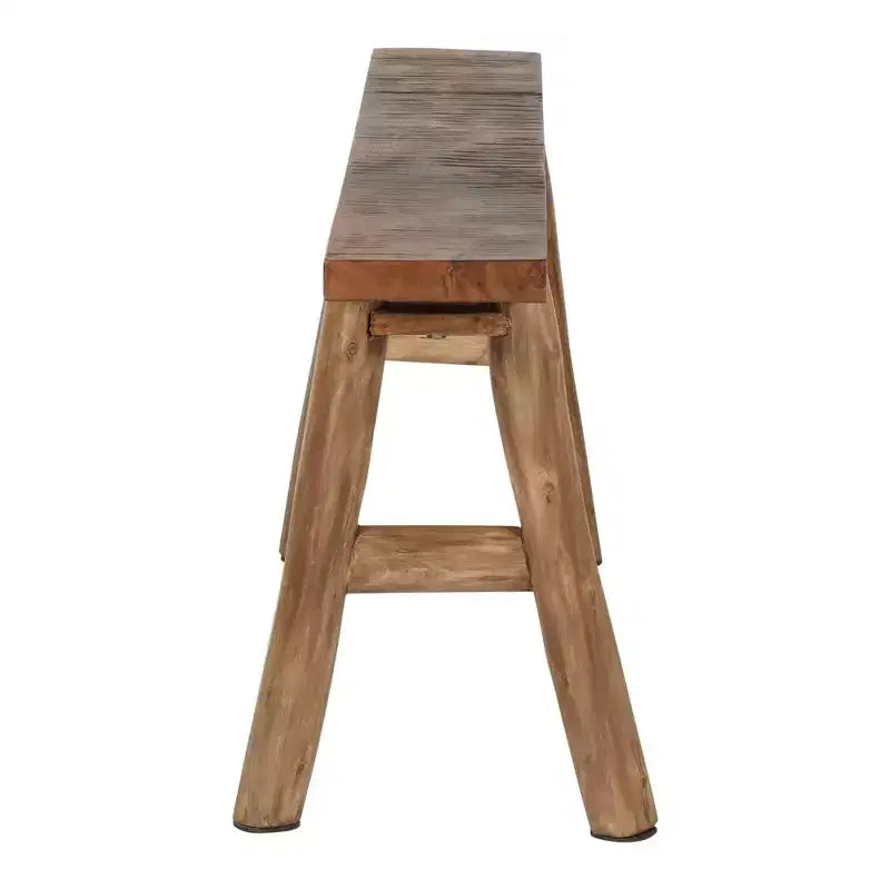 Banc mince Acacia East at Main marron : bois massif, rectangulaire, non capitonné, banc d'entrée