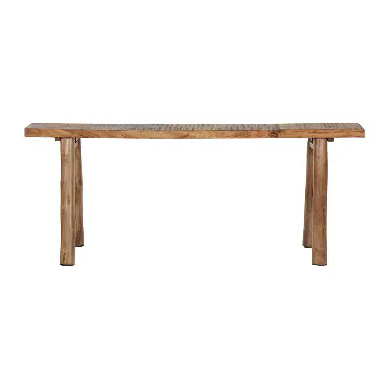 Banc mince Acacia East at Main marron : bois massif, rectangulaire, non capitonné, banc d'entrée