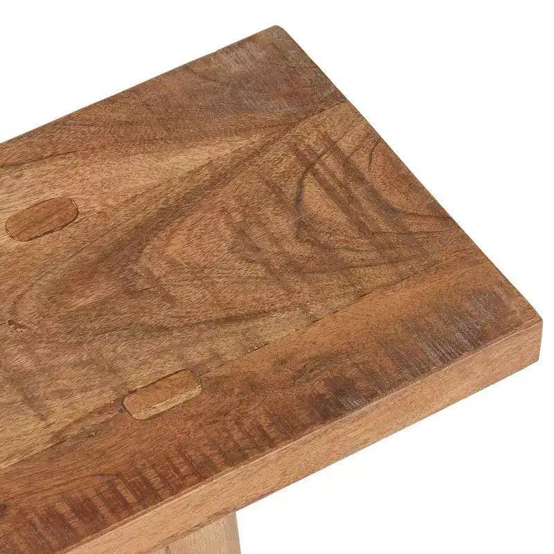 Banc mince Acacia East at Main marron : bois massif, rectangulaire, non capitonné, banc d'entrée