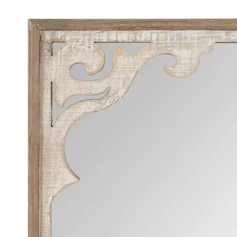 Miroir mural encadré Kate and Laurel Shovali, 22x34, Marron rustique