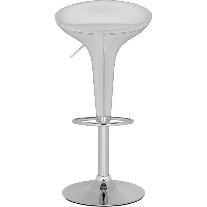 Tabouret de bar réglable Alpha Leather, style Bombo contemporain