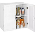 Yaheetech Wall Mount Cabinet Storage Organizer with Adjustable Shelf, White