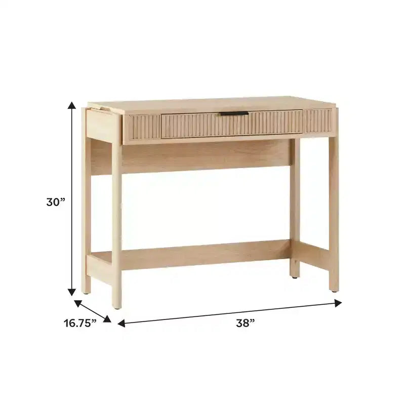 Bureau à plateau élévateur cannelé Saracina Home