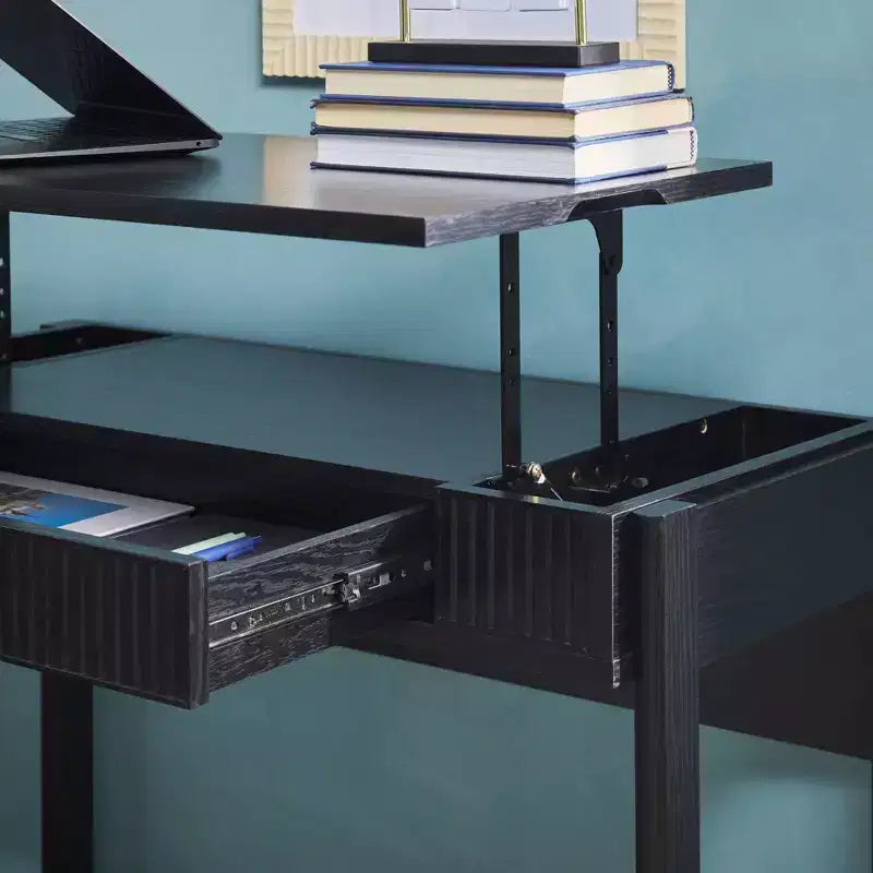 Bureau à plateau élévateur cannelé Saracina Home