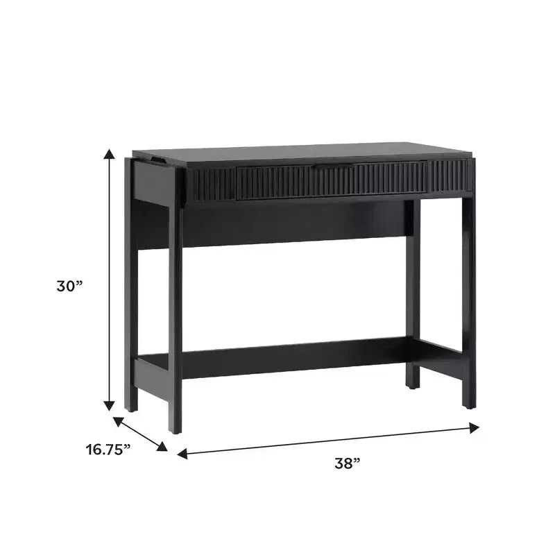 Bureau à plateau élévateur cannelé Saracina Home