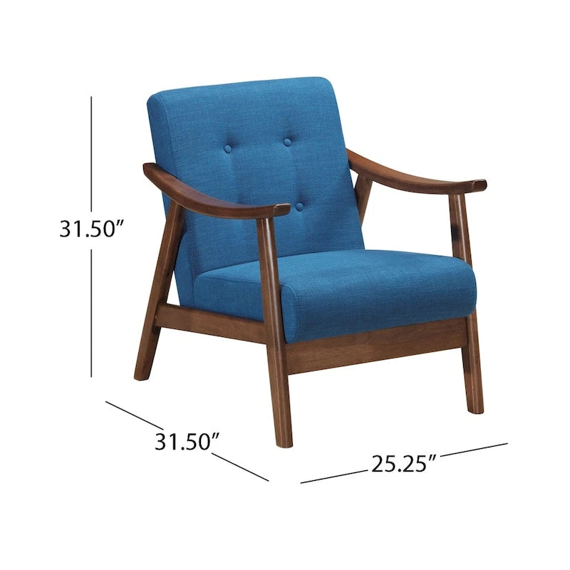 Fauteuil d'appoint moderne du milieu du siècle Chabani de Christopher Knight Home