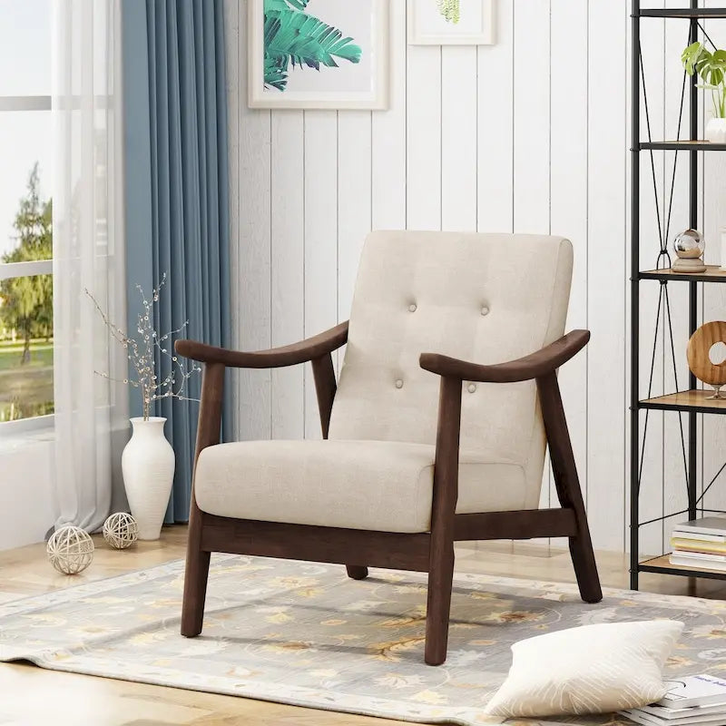 Fauteuil d'appoint moderne du milieu du siècle Chabani de Christopher Knight Home