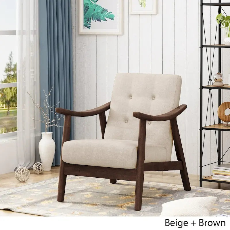 Fauteuil d'appoint moderne du milieu du siècle Chabani de Christopher Knight Home