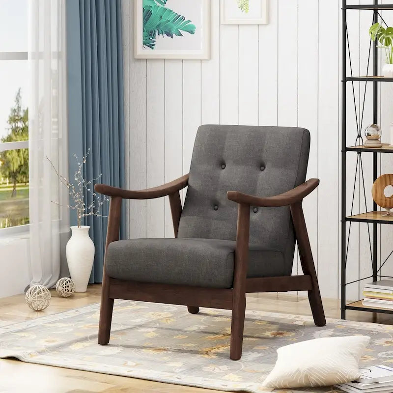 Fauteuil d'appoint moderne du milieu du siècle Chabani de Christopher Knight Home