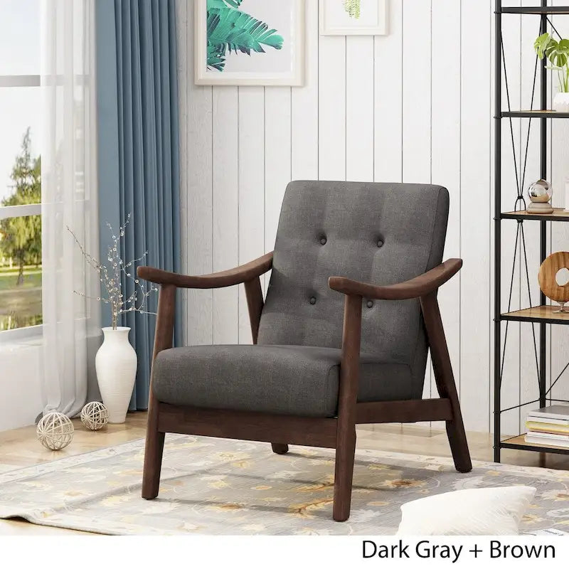 Fauteuil d'appoint moderne du milieu du siècle Chabani de Christopher Knight Home