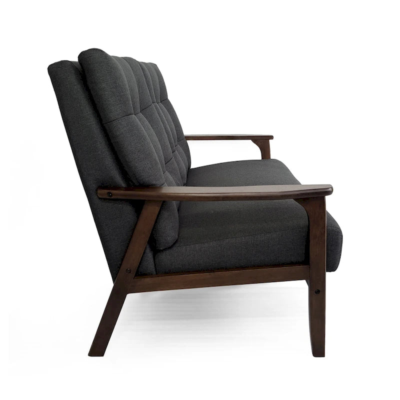 Ensemble de canapé 2 pièces en tissu Aries Mid-century par Christopher Knight Home