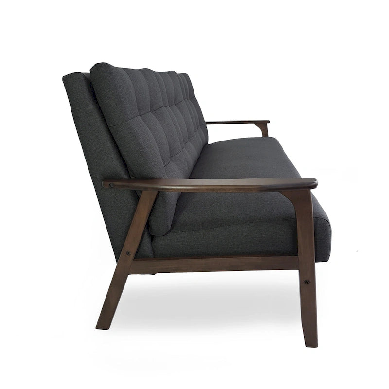 Ensemble de canapé 2 pièces en tissu Aries Mid-century par Christopher Knight Home