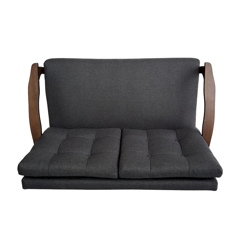 Ensemble de canapé 2 pièces en tissu Aries Mid-century par Christopher Knight Home