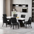 Chaises de salle à manger capitonnées Cheney (lot de 6) de Christopher Knight Home