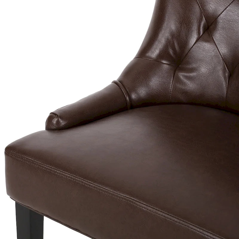 Chaises de salle à manger capitonnées Cheney (lot de 6) de Christopher Knight Home