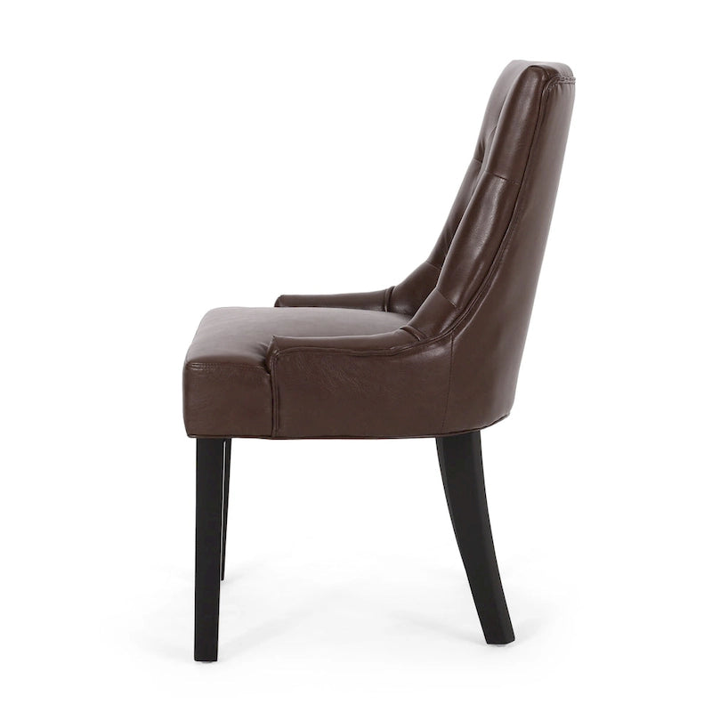 Chaises de salle à manger capitonnées Cheney (lot de 6) de Christopher Knight Home