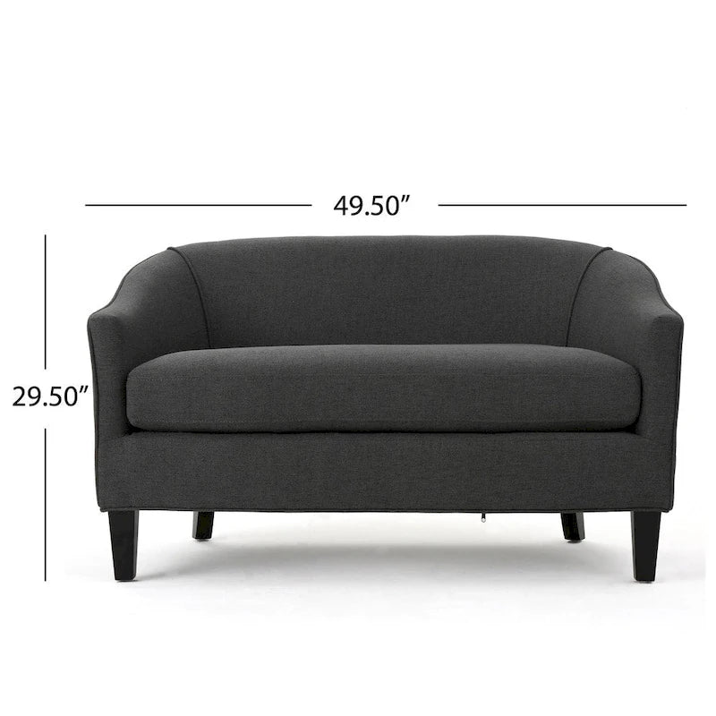 Causeuse en tissu Justine de Christopher Knight Home