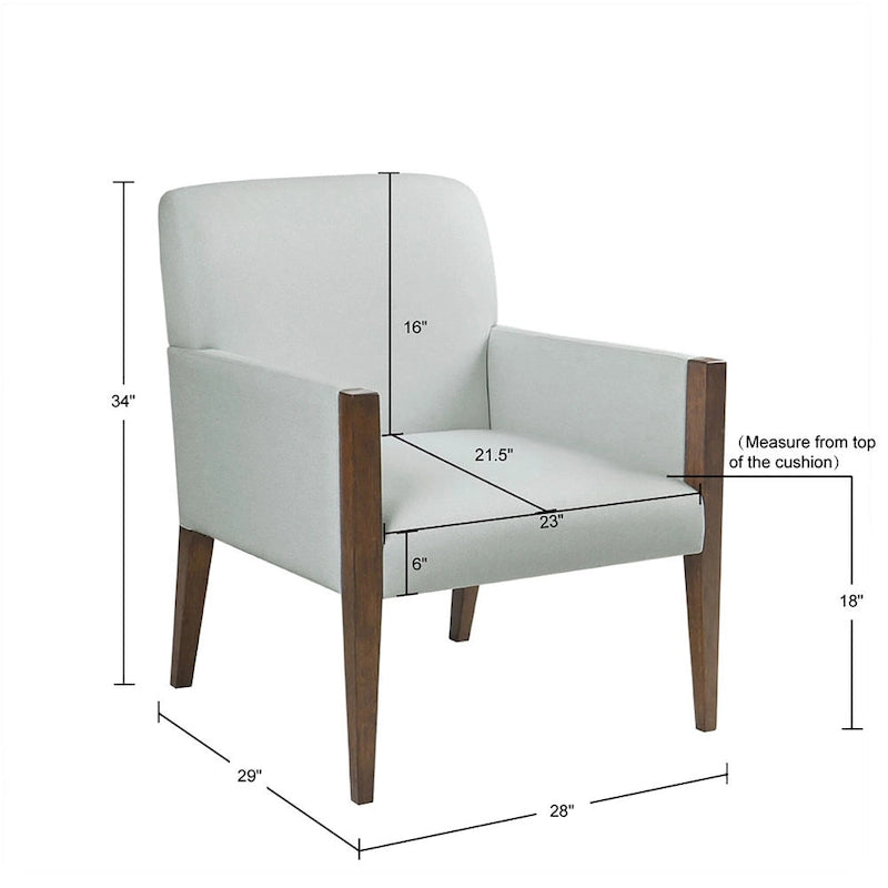 Fauteuil d'appoint rembourré Remo Martha Stewart