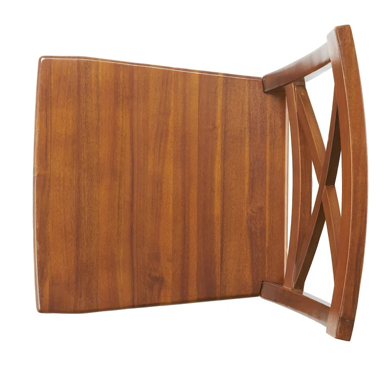 Chaise de salle à manger Rovie en bois d'acacia (lot de 2) par Christopher Knight Home