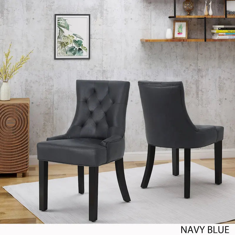 Chaises de salle à manger Hayden en microfibre (lot de 2) par Christopher Knight Home