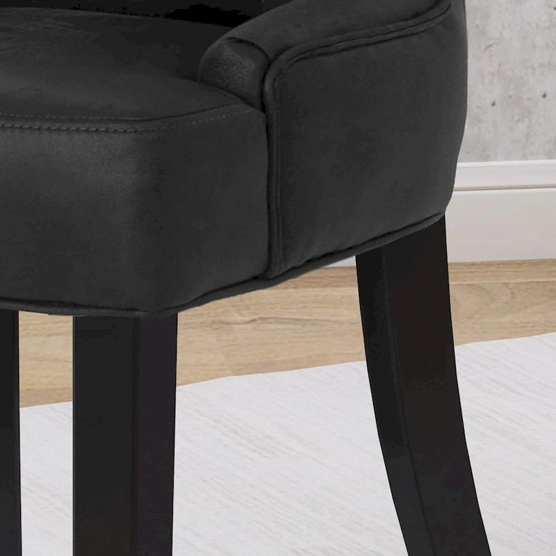 Chaises de salle à manger Hayden en microfibre (lot de 2) par Christopher Knight Home