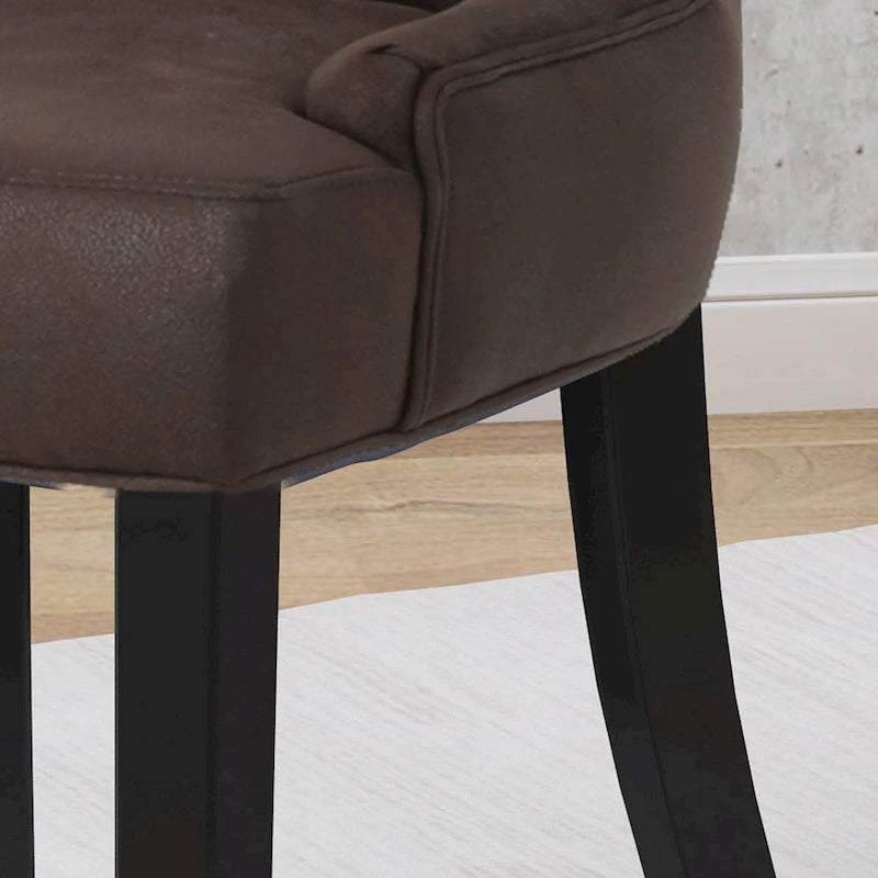 Chaises de salle à manger Hayden en microfibre (lot de 2) par Christopher Knight Home