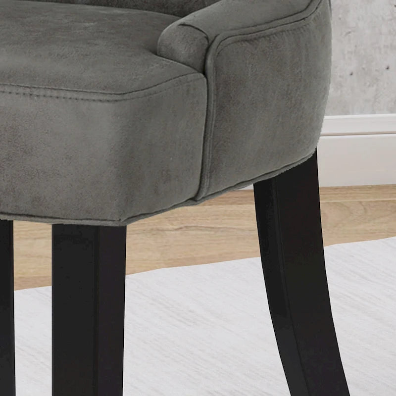 Chaises de salle à manger Hayden en microfibre (lot de 2) par Christopher Knight Home