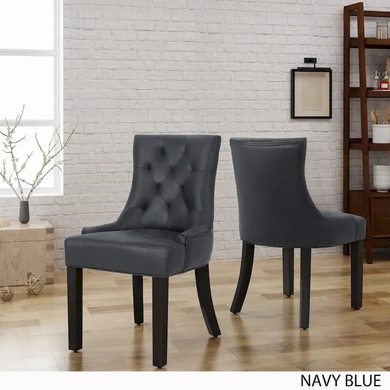 Chaises de salle à manger Hayden en microfibre (lot de 2) par Christopher Knight Home