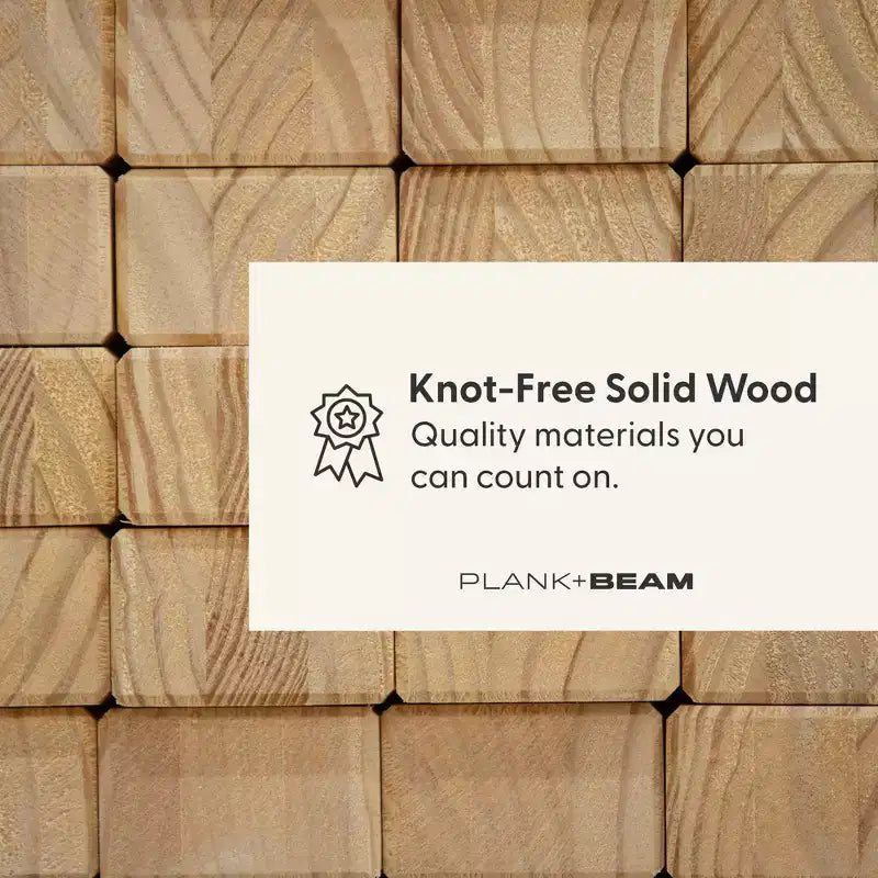 Lit superposé Queen sur Queen pour adultes en bois massif Plank+Beam style ferme