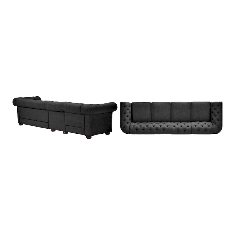 Canapé d'angle Chesterfield 4 places Gdansk