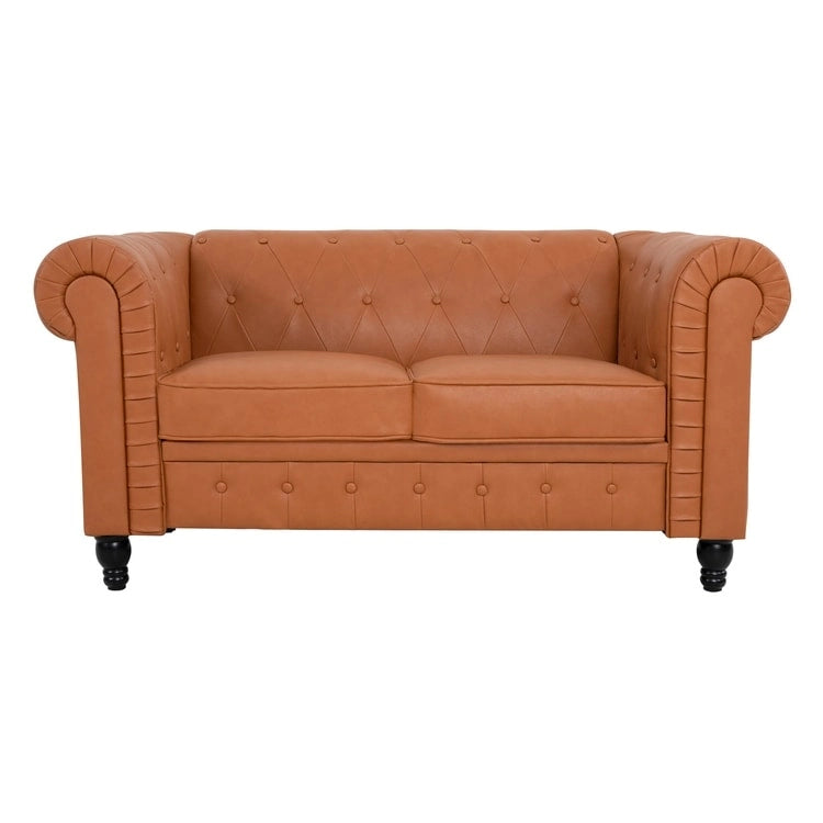 Canapé deux places Emery Chesterfield, Confort luxueux pour salons douillets, Canapé moderne milieu de siècle, Élégance et Sérénité