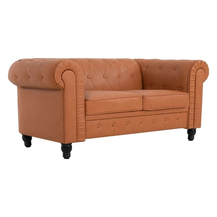 Canapé deux places Emery Chesterfield, Confort luxueux pour salons douillets, Canapé moderne milieu de siècle, Élégance et Sérénité