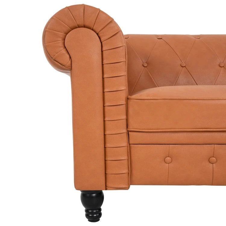 Canapé deux places Emery Chesterfield, Confort luxueux pour salons douillets, Canapé moderne milieu de siècle, Élégance et Sérénité
