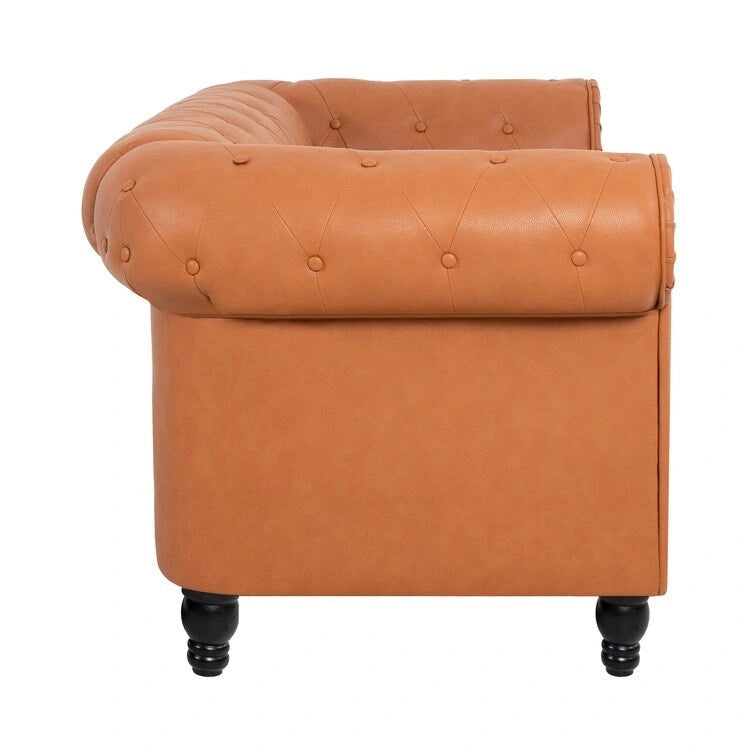 Canapé deux places Emery Chesterfield, Confort luxueux pour salons douillets, Canapé moderne milieu de siècle, Élégance et Sérénité
