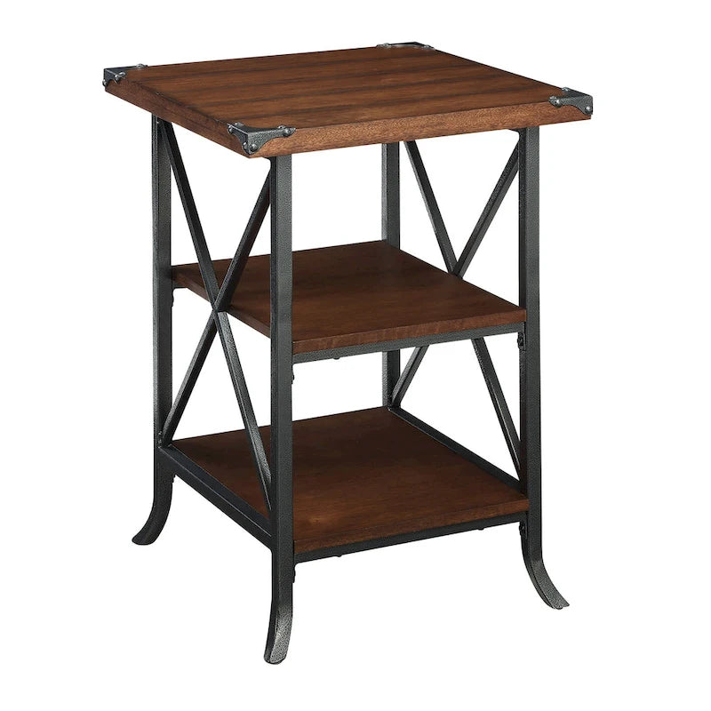 Table d'appoint Brookline avec étagères de Convenience Concepts