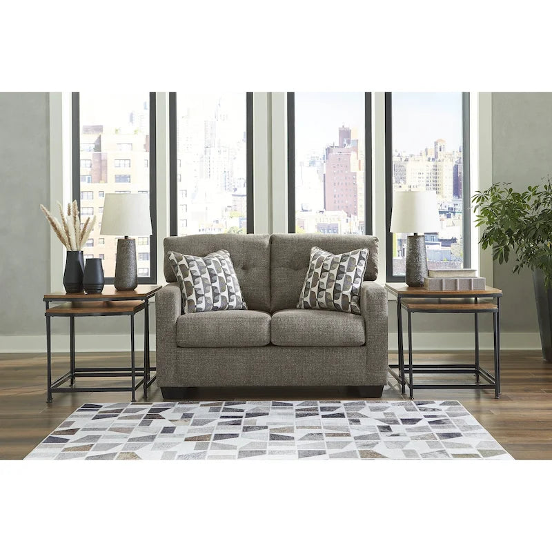 Canapé deux places Signature Design by Ashley Mahoney – 53 L x 38 P x 37 H po