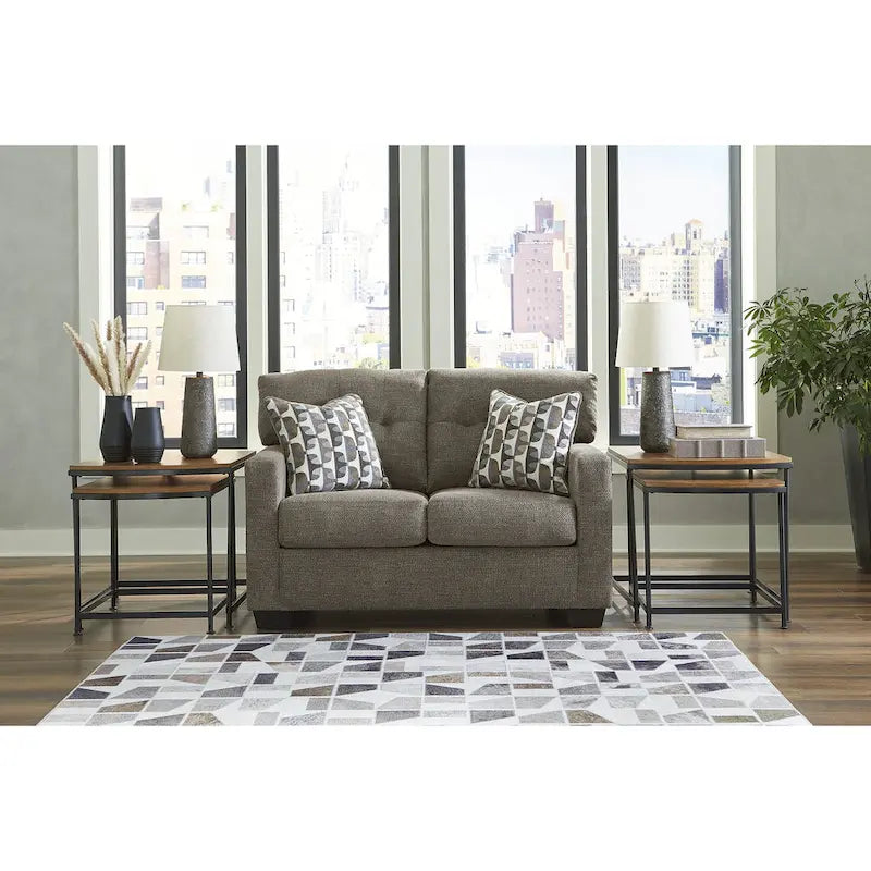 Canapé deux places Signature Design by Ashley Mahoney – 53 L x 38 P x 37 H po