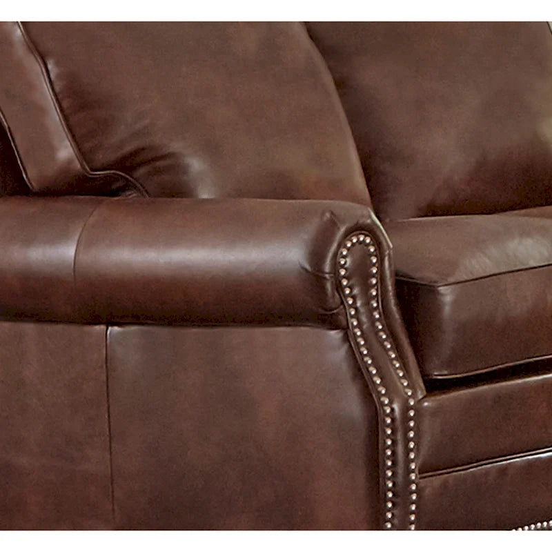 Canapé-lit et fauteuil Revo en cuir véritable fabriqués aux États-Unis
