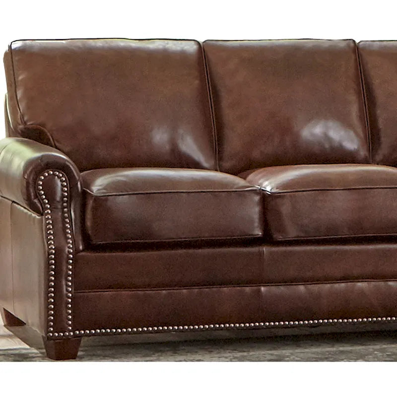 Canapé-lit et fauteuil Revo en cuir véritable fabriqués aux États-Unis