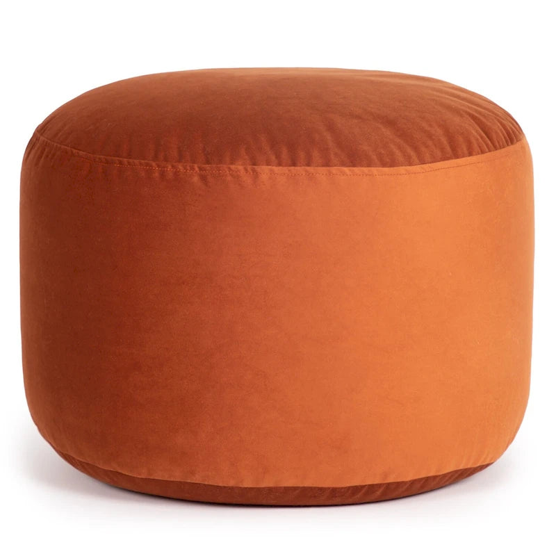 Pouf d'intérieur velouté Belgique par Gouchee Home