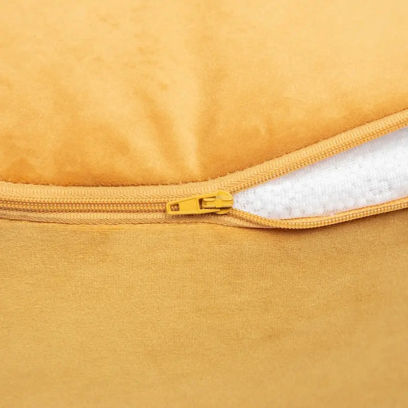 Pouf d'intérieur velouté Belgique par Gouchee Home
