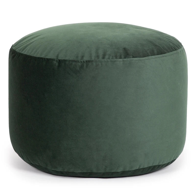 Pouf d'intérieur velouté Belgique par Gouchee Home