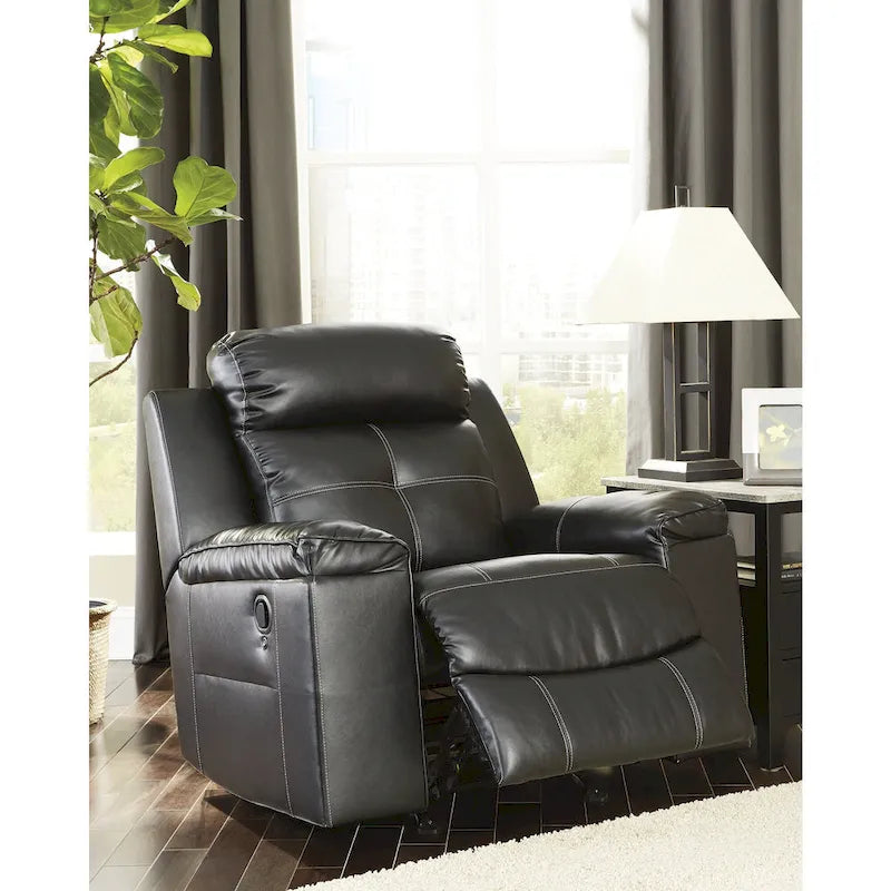 Fauteuil inclinable contemporain pivotant et coulissant Riptyme, coloris Quarry